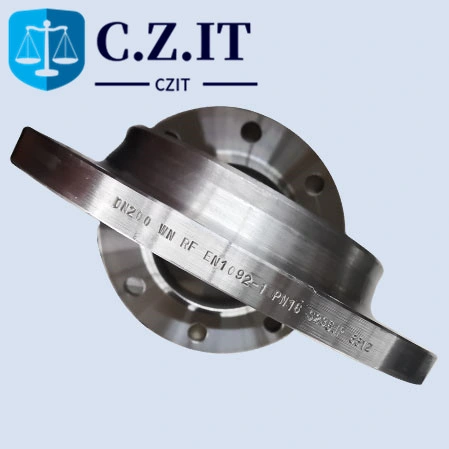 DIN 2633 용접 넥 플랜지 유형 C 시리즈 1(ISO) Pn 16 DN65 AD76.1mm 두께 2.9mm Wn 플랜지